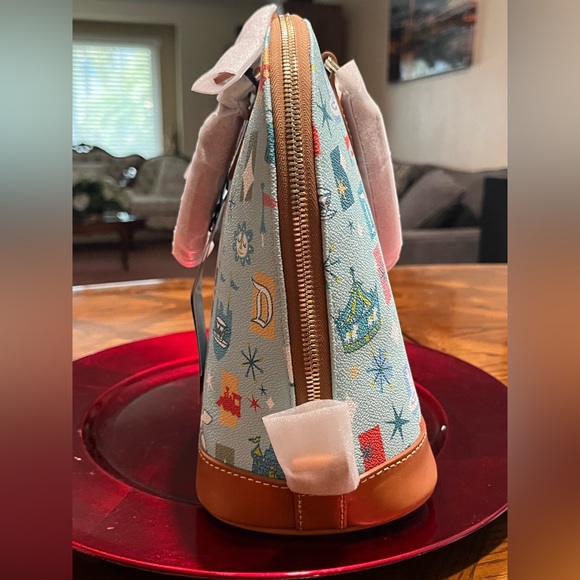 Disney Dooney and Bourke Fantasyland Zip Satchel - Picture 5 of 14